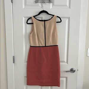 Loft block print dress. Size 4